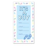 Déco de porte "It's a baby" 152 cm - bleu clair