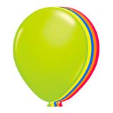 8 ballons colorés fluorescents UV "Neon"