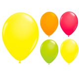 8 ballons de baudruche UV fluorescents