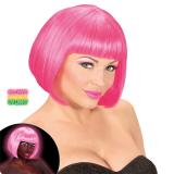 Perruque UV "Neon" - rose vif fluo