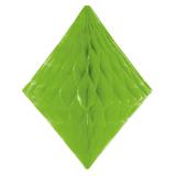 Diamant en papier alvéolé 30 cm - vert