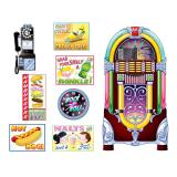 Déco murale "American Diner Style" 1,5 m 8 pcs