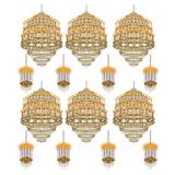 Déco murale "Chandelier" 70 cm 14 pcs