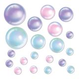 Déco murale "Bulles de savon scintillantes" 20-pièces