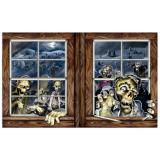 Déco murale "Zombies à la fenêtre" 157 cm