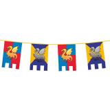 Guirlande de blasons "Tournoi de chevaliers" 6 m