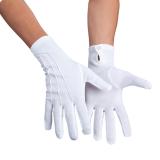 Gants blancs avec bouton pression