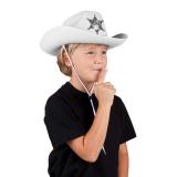 Chapeau blanc pour enfant "Cowboy"