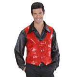 Veste "Glamour & Paillettes" - rouge-XL