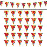 Guirlande de fanions "Happy Birthday Ballons Multicolores" 10 m - 50