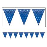 Guirlande de fanions "Bandana bleu" 3,7 m