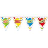 Guirlande de fanions "Anniversaire multicolore" 6 m