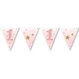 Guirlande à fanions "Little Star" 3,7 m rose
