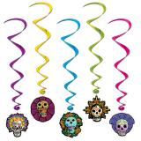 Suspensions à spirales "Day of the Dead" 5 pcs.