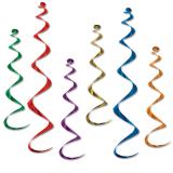 Décos à spirales multicolores 61-91 cm 6 pcs 