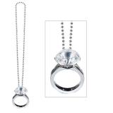 Bague diamant XL avec collier "Bride to be"