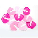 Confettis XL "Empreintes de pied" 14 g - rose vif