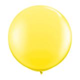 XL Luftballon einfarbig 90 cm-gelb
