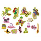 Confettis XXL "Bibi, nom d'une sorcière" 48 pcs.