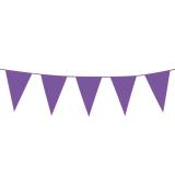 Guirlande de fanions XXL unicolore 10 m - lilas