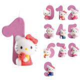 Bougie chiffre "Hello Kitty" 9 cm