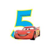 Bougie à chiffre "Disney Cars" 6 cm - 5