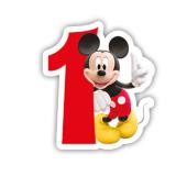 Bougie à chiffre "Mickey et ses amis" 6 cm - 1