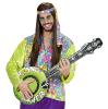 Guitare gonflable "Flower Power" 100 cm - vert - 2 