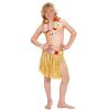 Jupe en raphia synthétique avec fleurs pour enfant - beige 2