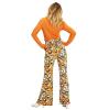 Pantalon pattes d´eph´ multicolore pour femme vue de dos