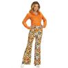 Pantalon pattes d´eph´ multicolore pour femme vue de face