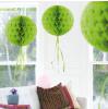 Déco de plafond "Balle en papier crépon" 30 cm - vert pomme