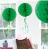 Déco de plafond "Balle en papier crépon" 30 cm - vert