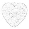 Coeur décoratif à paillettes 25 cm