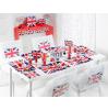 10 assiettes en carton carrées "Union Jack" - exemple