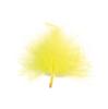 Plumes unicolores 20 pcs. - jaune