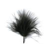 Plumes unicolores 20 pcs. - noir