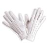 Gants unicolores 22 cm - blanc - 1 