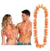 25 colliers à fleurs unicolores - orange suggestion 1 
