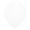 Ballons de baudruche unis métallisés - blanc