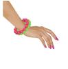 2 bracelets de perles unis fluo - 2 