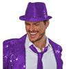 Chapeau unicolore à paillettes - lilas 