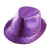 Chapeau unicolore à paillettes - lilas 