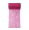 Chemin de table intissé unicolore 10 m - rose vif