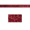 Ruban unicolore en paillettes 2 m - rouge