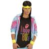 Bandeau unicolore fluo 3 pcs. - jaune - 3 