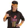 Bandeau unicolore fluo 3 pcs. - orange - 3 