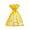 10 sachets Organdi unicolores - jaune