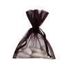 10 sachets Organdi unicolores - noir