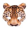Demi-masque photoréaliste "Léopard" vue détaillée